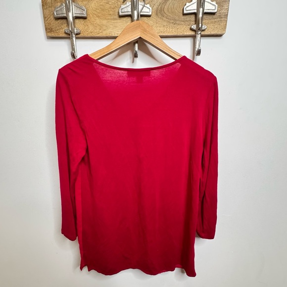 Michael Kors Pink V-Neck Blouse - Picture 2 of 3